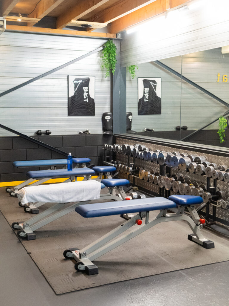 fitness ruimte fysio alblasserwaard dumbells